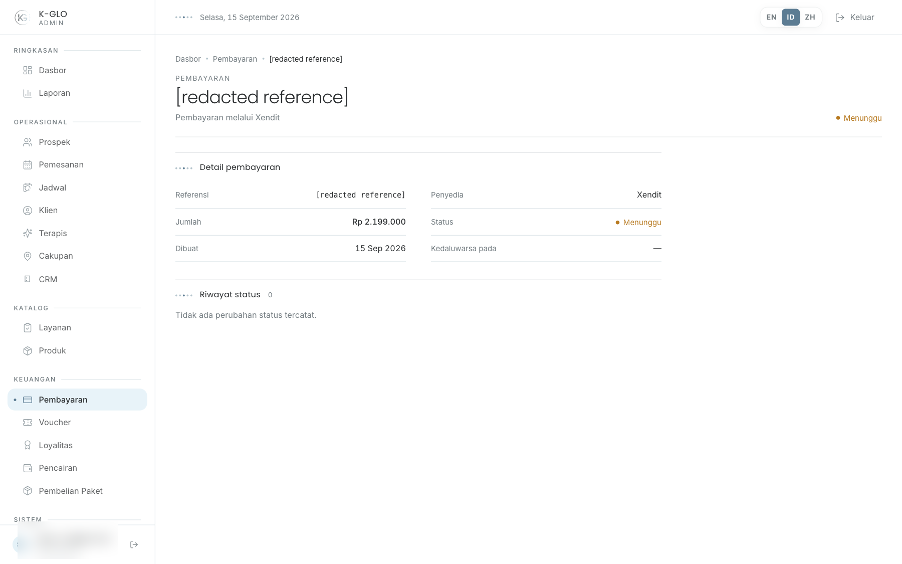 Payment inspector dan refund