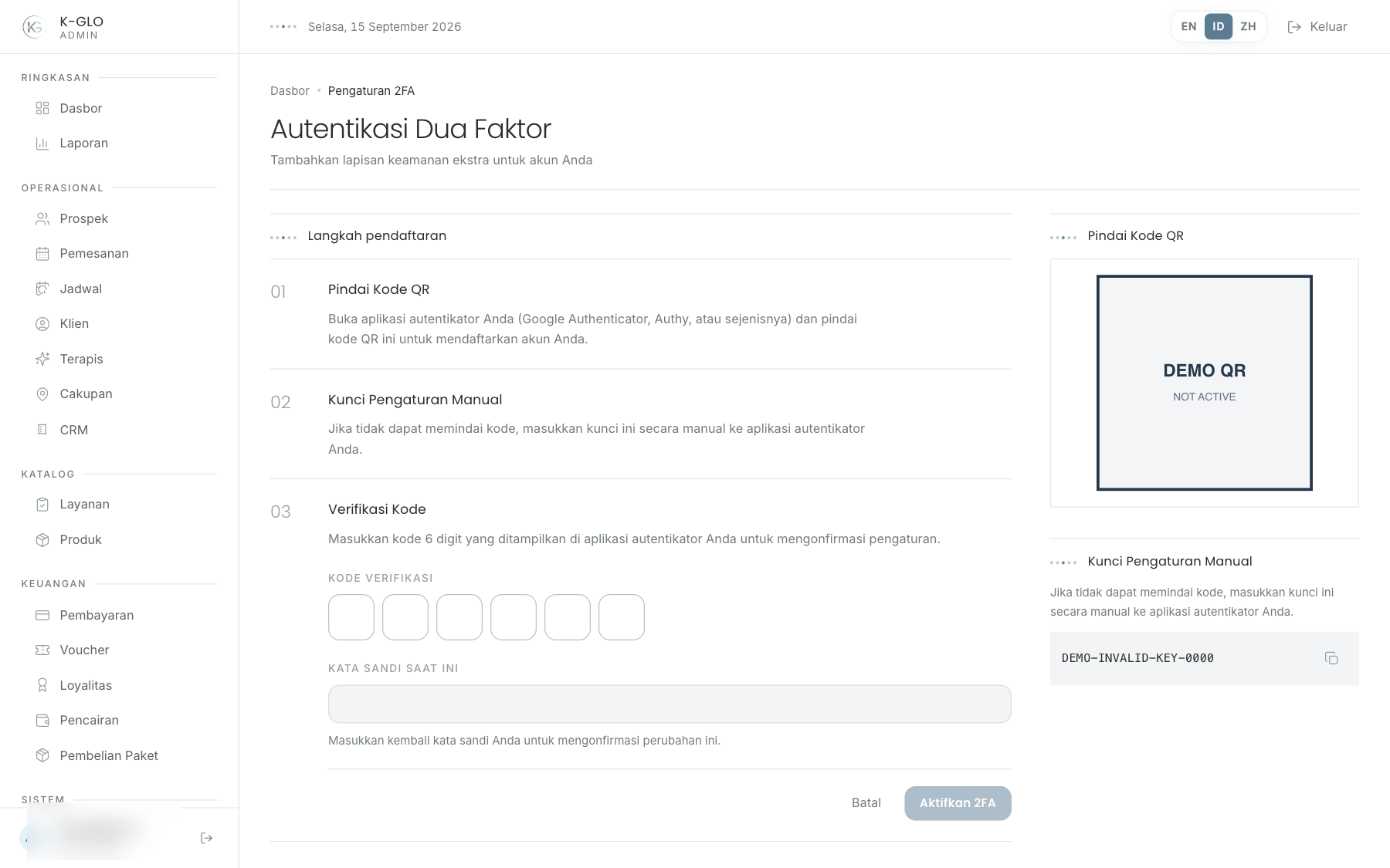 2FA enrollment