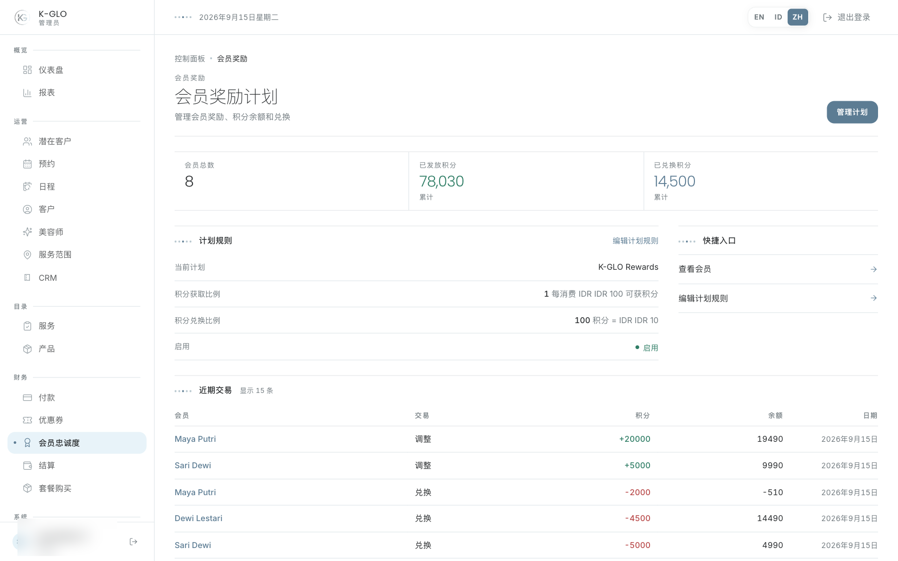 忠诚度概览与计划